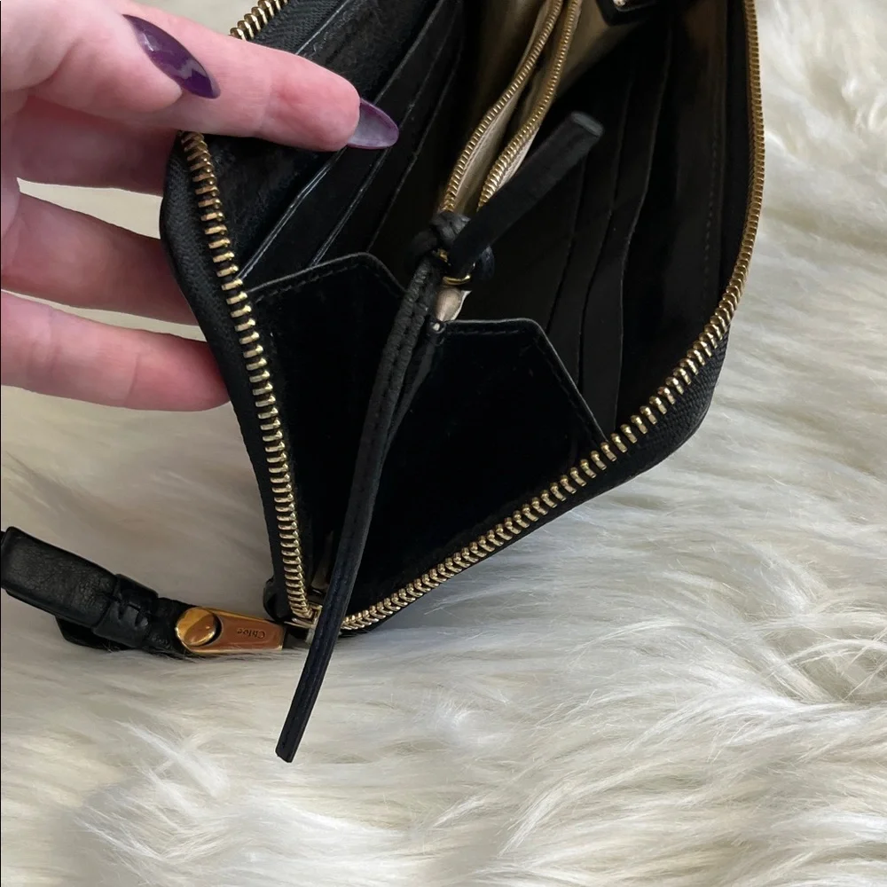 Chic Chloe Black Leather Long Wallet - Picture 14 of 14